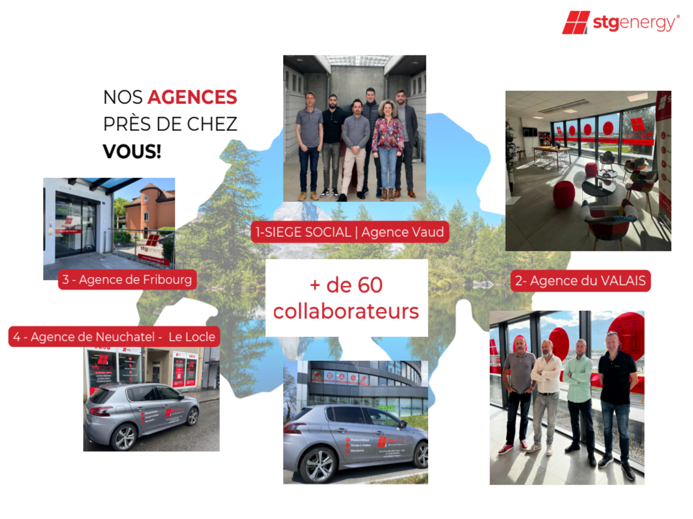 Présence locale STG Energy en Suisse romande